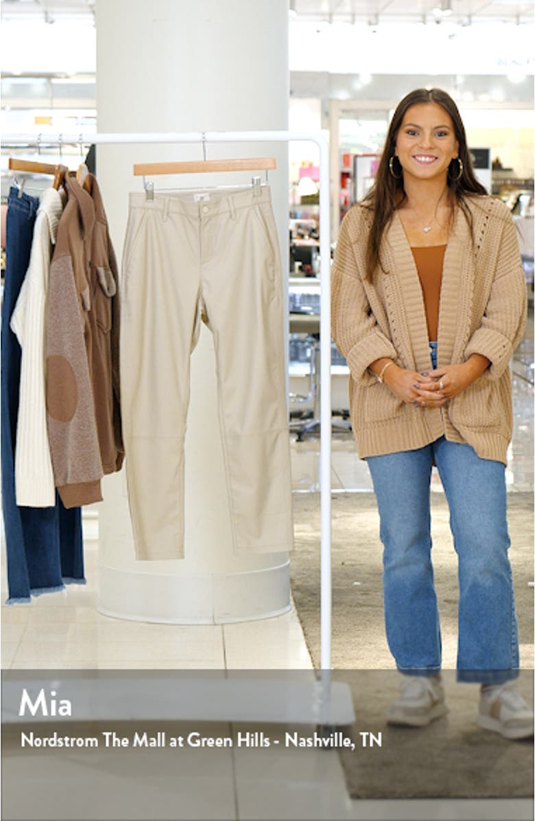 Caden Crop Faux Leather Pants, sales video thumbnail