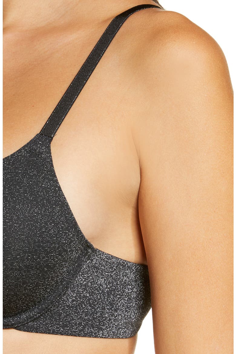 Future Foundation Sparkle Underwire T-Shirt Bra, Alternate, color, NIGHT