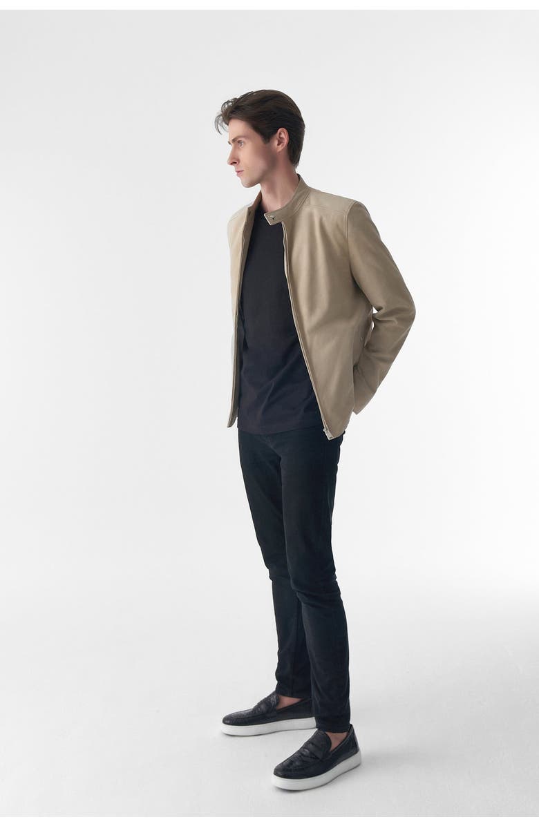 Furniq UK Theodore Suede Jacket, Alternate, color, Beige