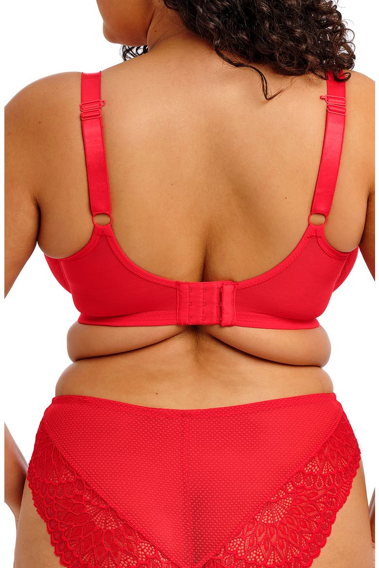 Tiernie Underwire Plunge Bra, Alternate, color, RED