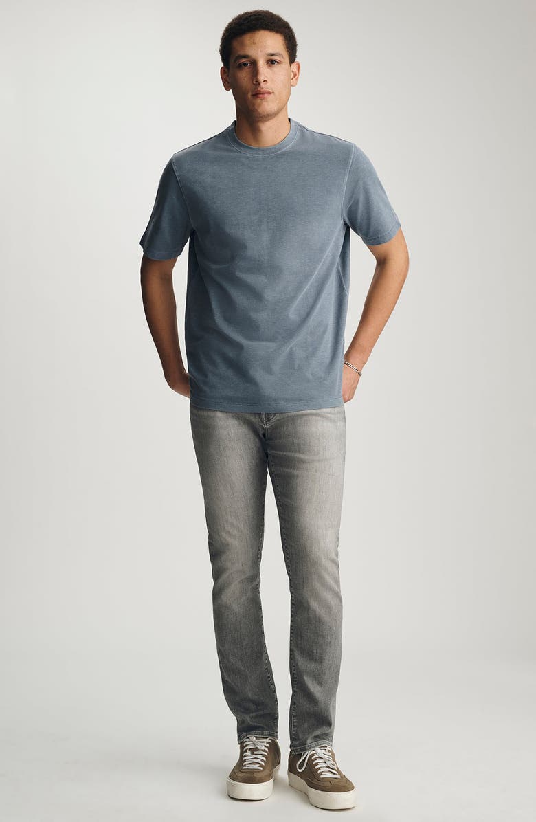 Mavi Jeans Faded Blue Slub Cotton Blend T-Shirt, Alternate, color,
