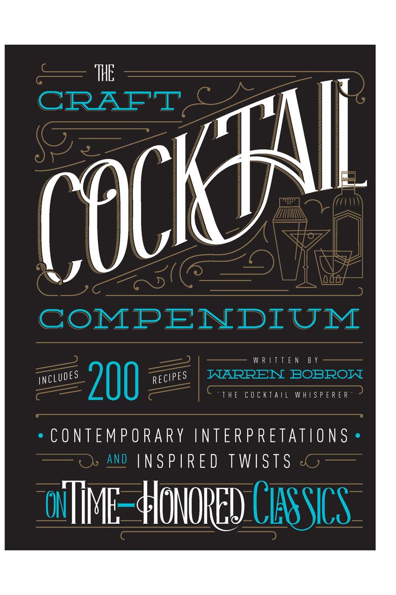 The Craft Cocktail Compendium Book, Main, color, BLACK