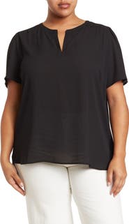 Pleione Hi-Lo Pleated Back Tunic
