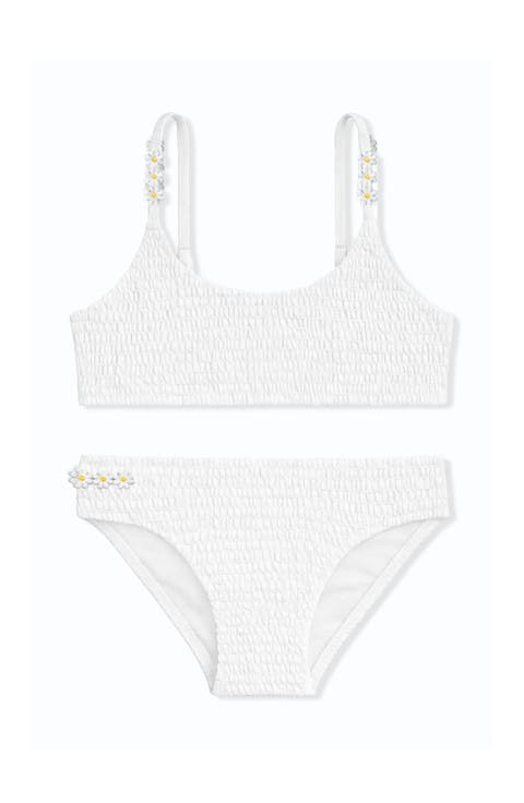 Smocked Two Piece Swimsuit