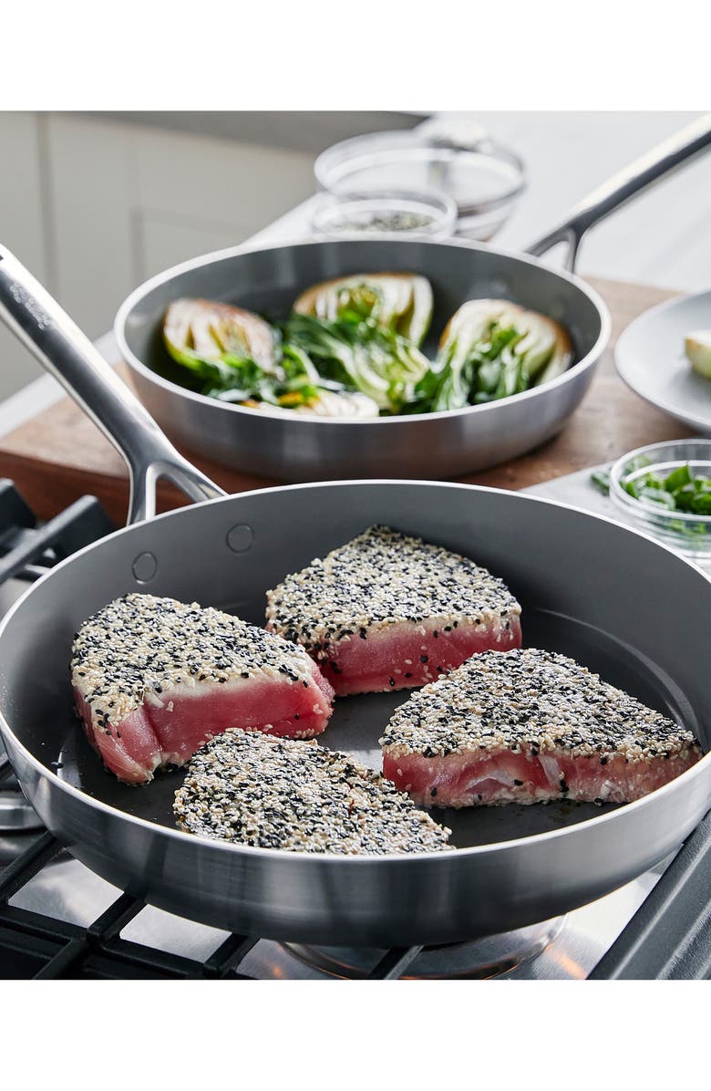 GreenPan GP5 10-Piece Nonstick Stainless Steel Cookware Set, Alternate, color, Stainless Steel