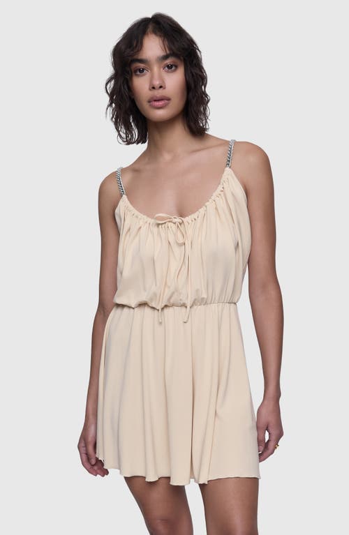 Rebecca Minkoff Serena Chain Strap Minidress In Chalk