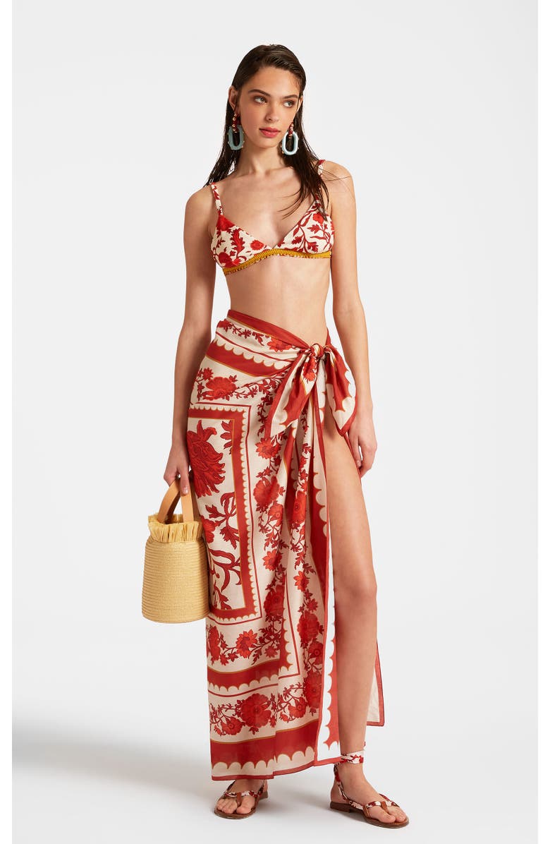 La DoubleJ Pareo, Main, color, Dragonflower Placée Red