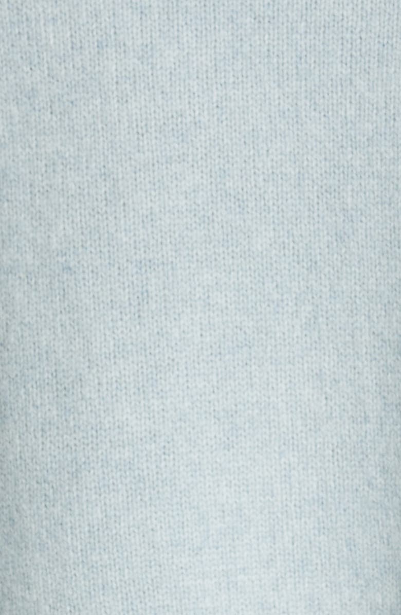 LOULOU DE SAISON Crop Half Zip Yak & Merino Wool Sweater, Alternate, color,