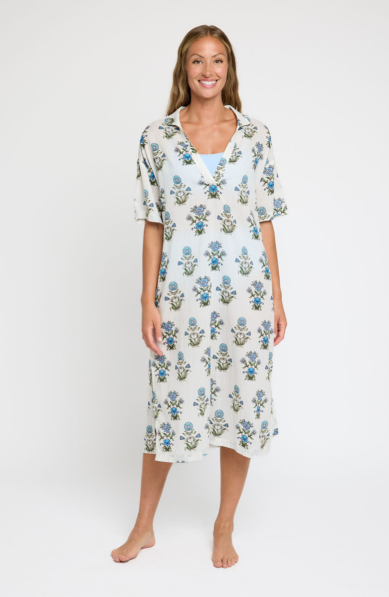 Hermoza Tiffany Midi Caftan Cover Up, Main, color, Party On Prairie