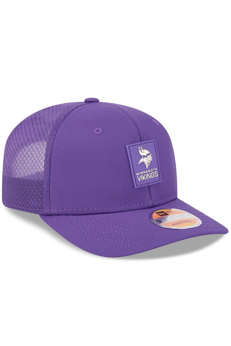 Men's New Era Purple Minnesota Vikings 2025 Sideline  9SEVENTY Trucker Adjustable Hat, Alternate, color, Purple
