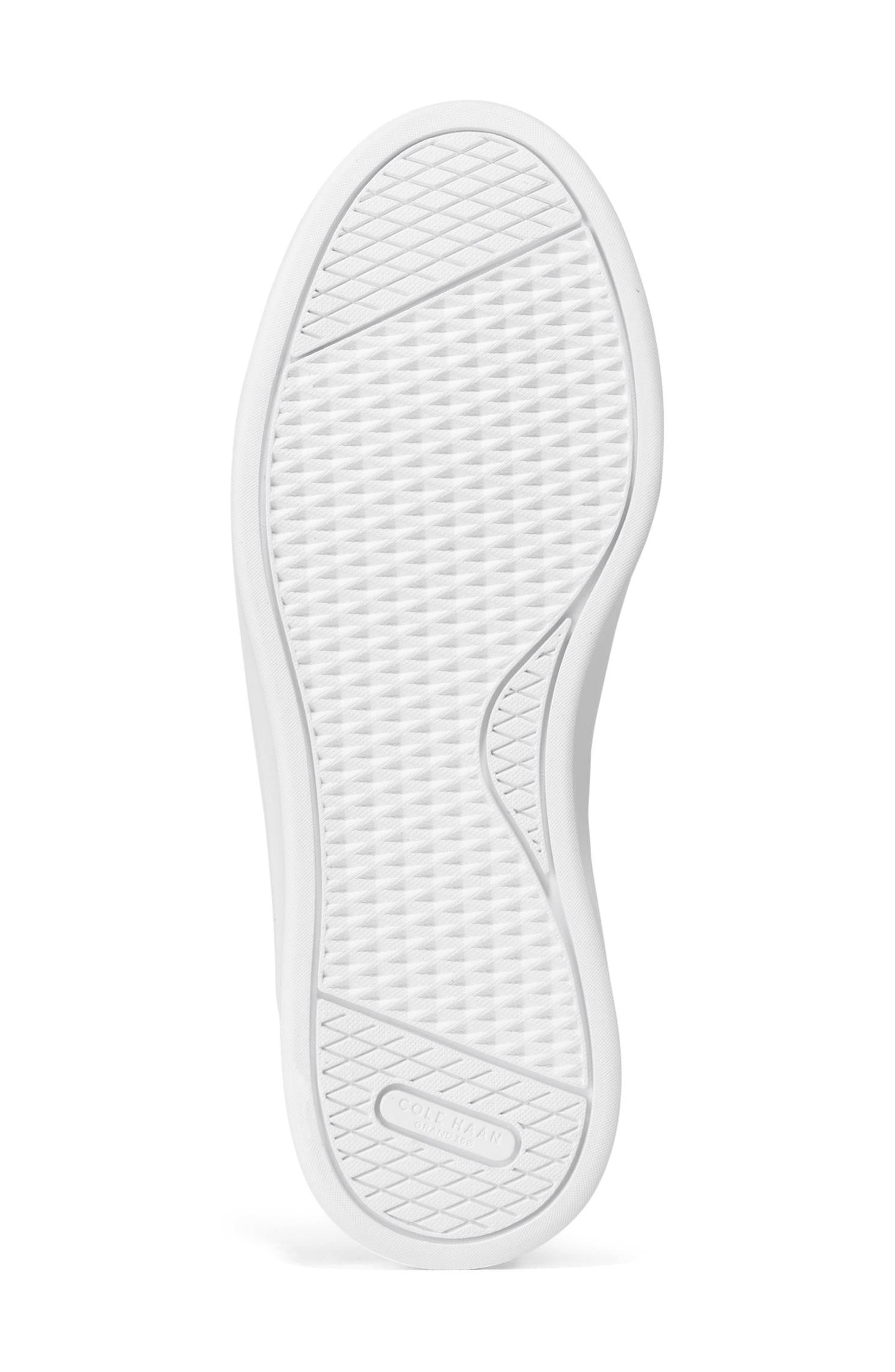 Cole Haan Grand Crosscourt Luxe Slip-On Sneaker, Alternate, color, Black/ White Leather