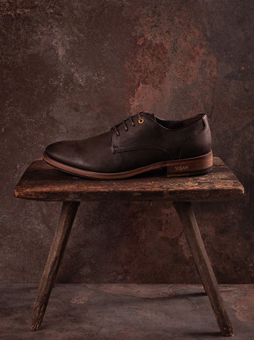 V.gan London Vegan Oatmeal 2 Derby Shoes In Brown