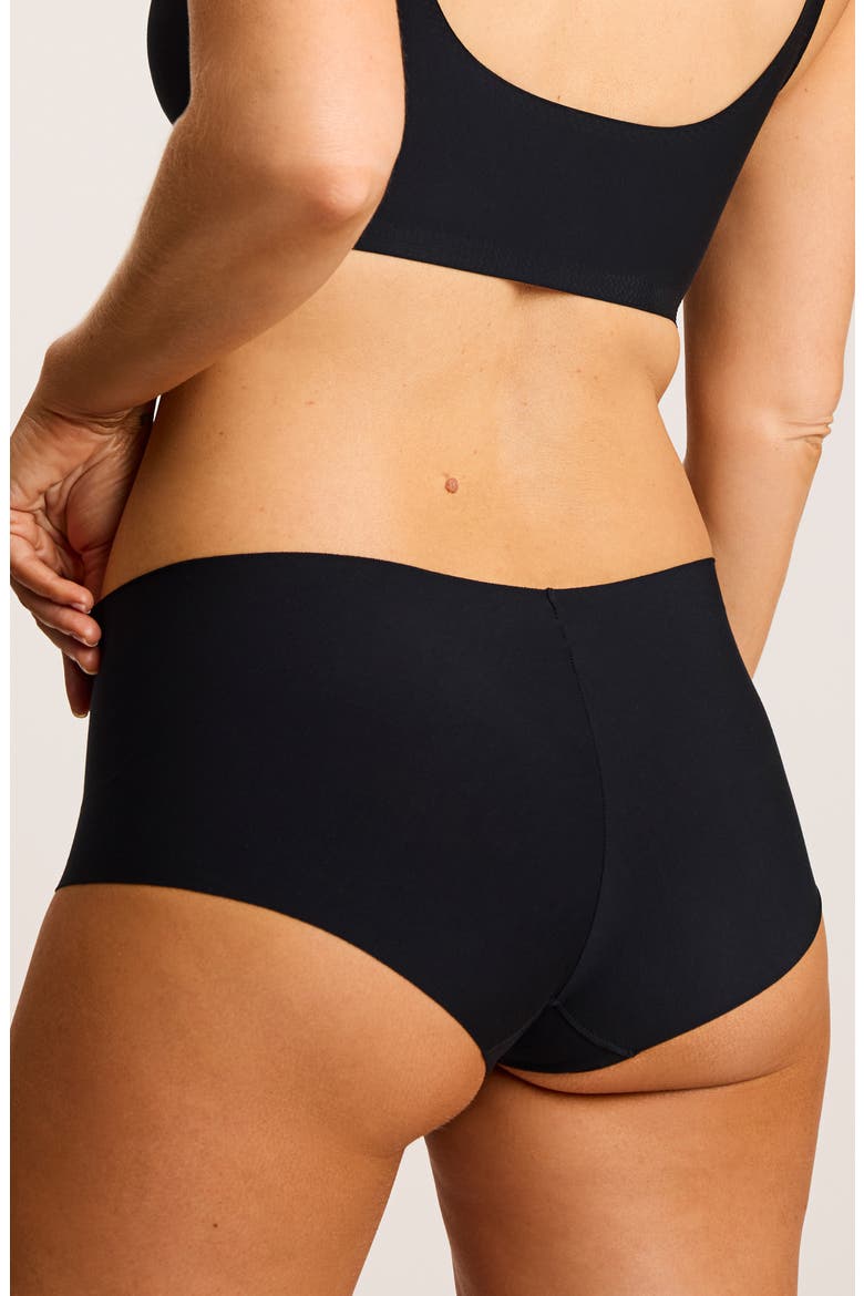 Butter Hipster Panty, Alternate, color, BLACK