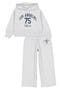 Hoodie & Wide Leg Sweatpants Set