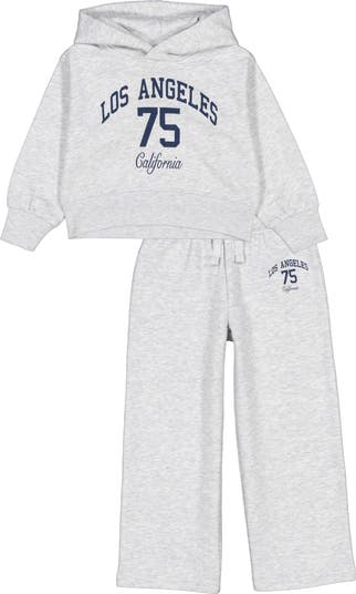 Hoodie & Wide Leg Sweatpants Set