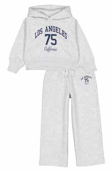 Joe's Jeans Hoodie & Wide Leg Sweatpants Set