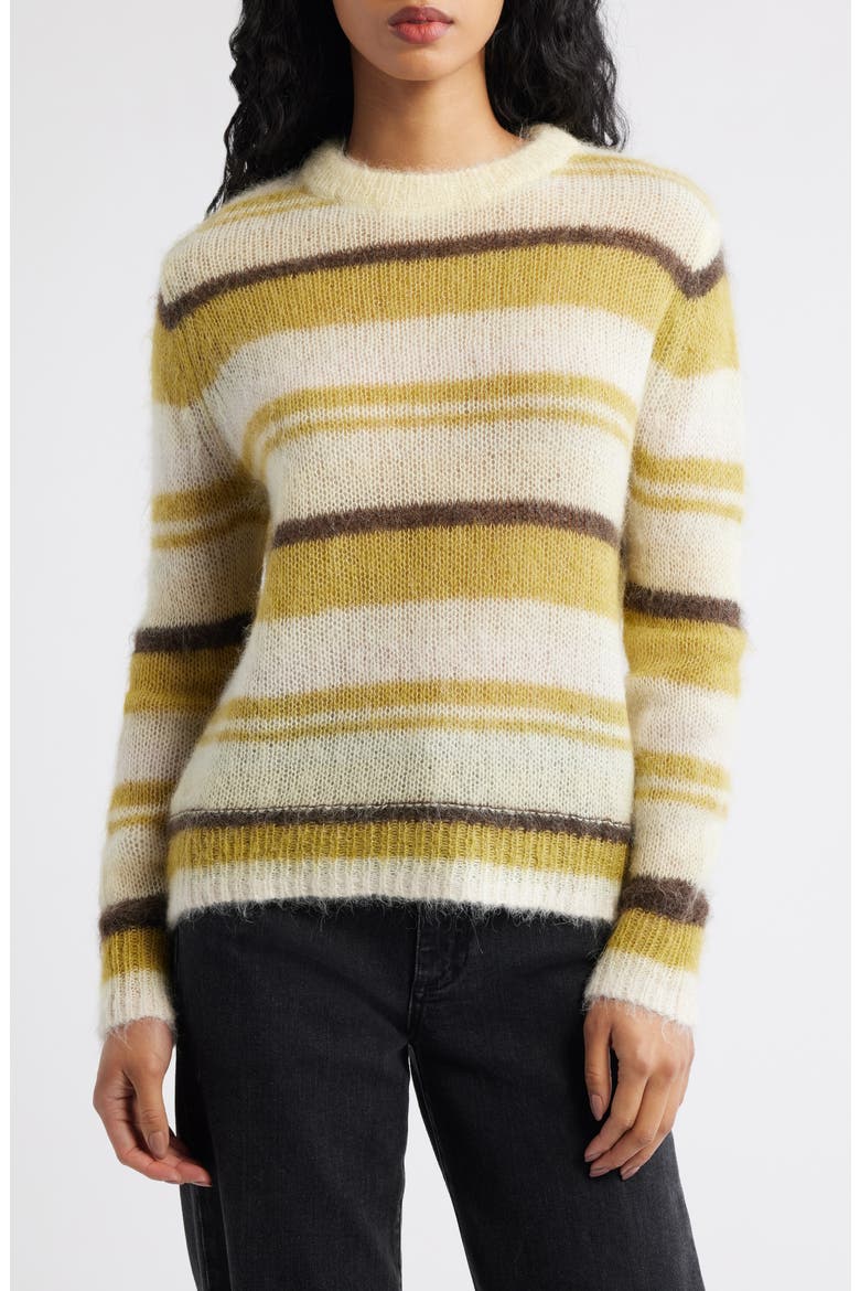 Colorin Crewneck Sweater, Main, color, OLIVE GREEN