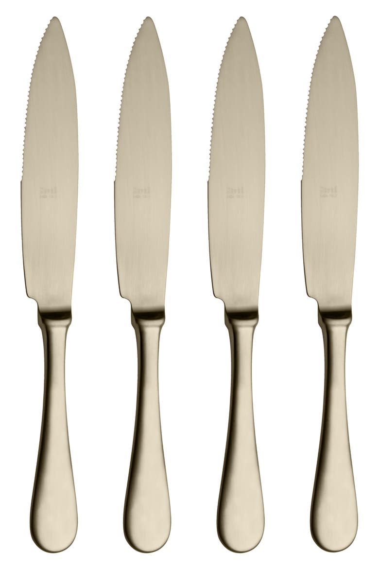 American 4-Piece Steak Knife Set, Main, color, CHAMPAGNE