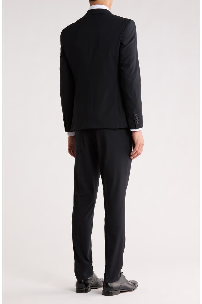 Extra Trim Fit Suit, Alternate, color, BLACK ROCK