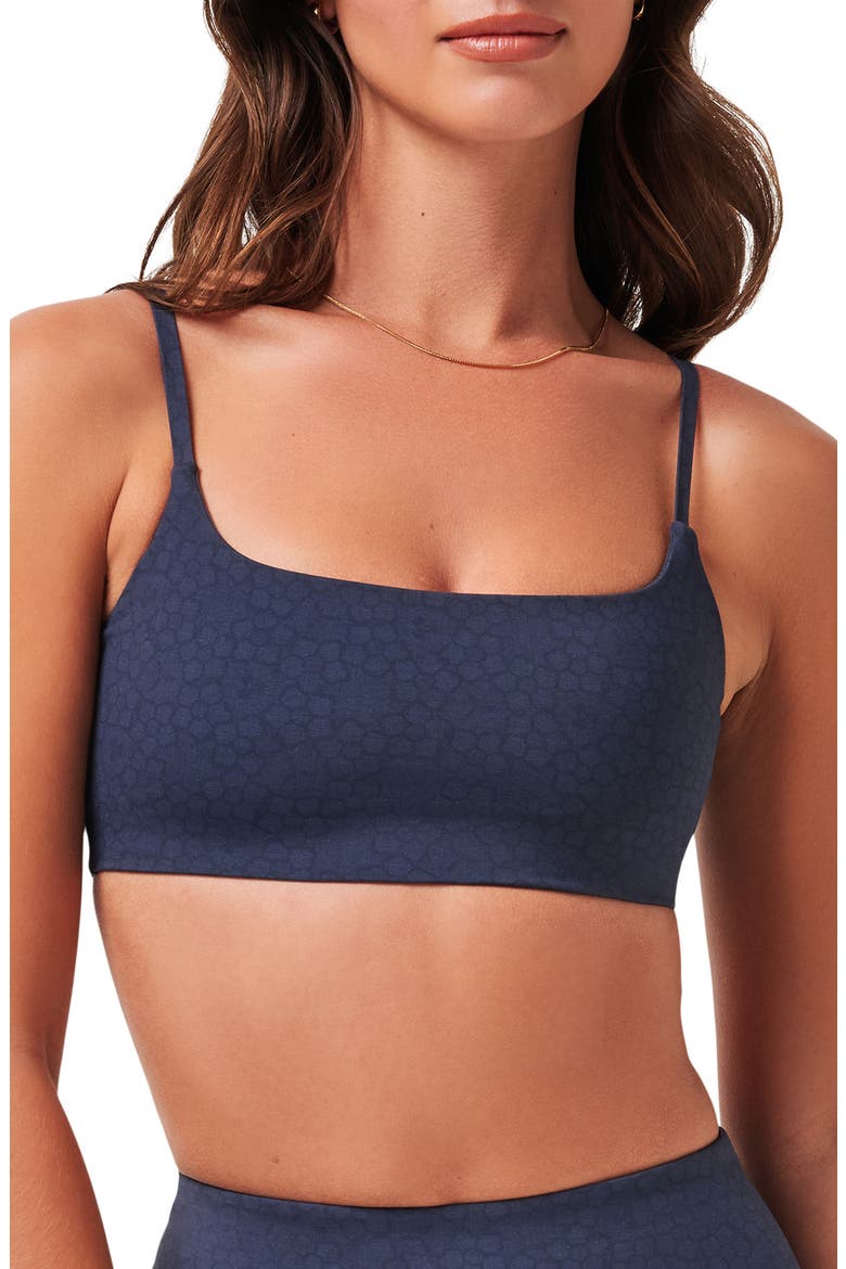 Moveknit Resilience Longline Sports Bra, Main, color, OMBRE BLUE MULTI