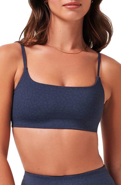 TravisMathew Moveknit Resilience Longline Sports Bra in Ombre Blue Multi at Nordstrom, Size X-Large