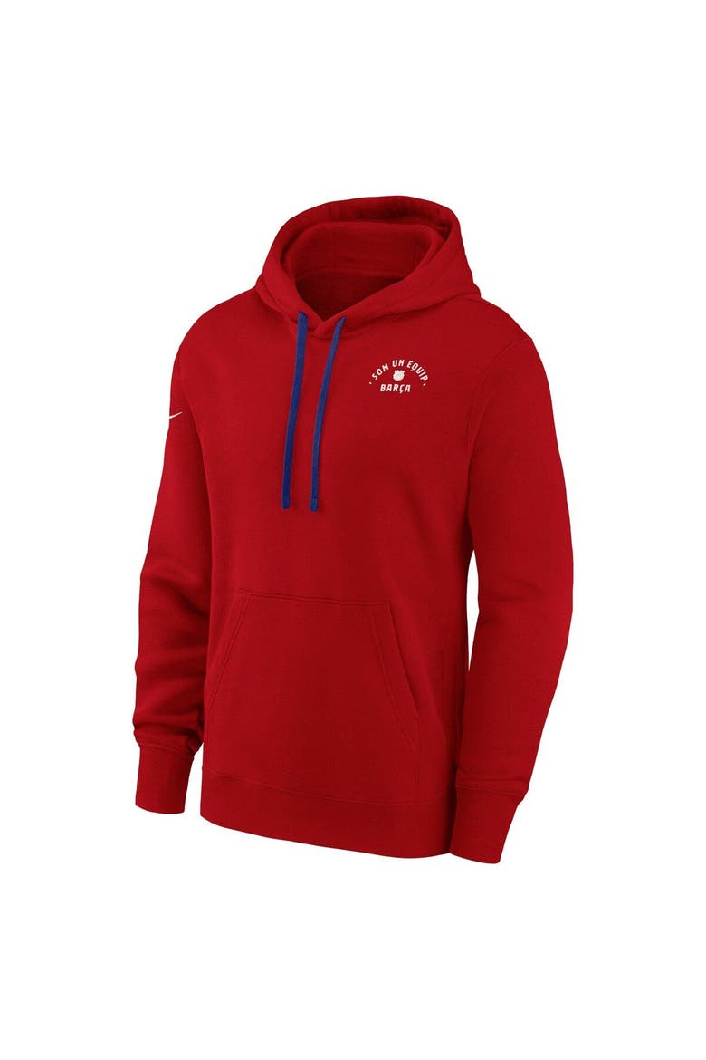 Women's Nike Red Barcelona Essential Pullover Hoodie, Alternate, color, Red