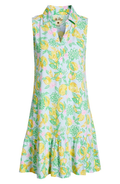 Lilly Pulitzer ® Riegan Sleeveles Polo Dress In Bluette Make Lemonade