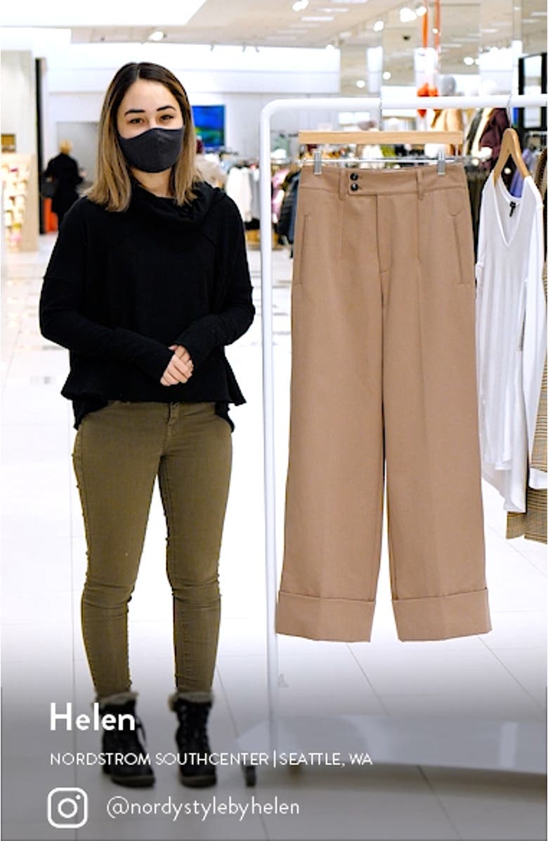 x Leandra Medine Cohen Wide Leg Pants, sales video thumbnail