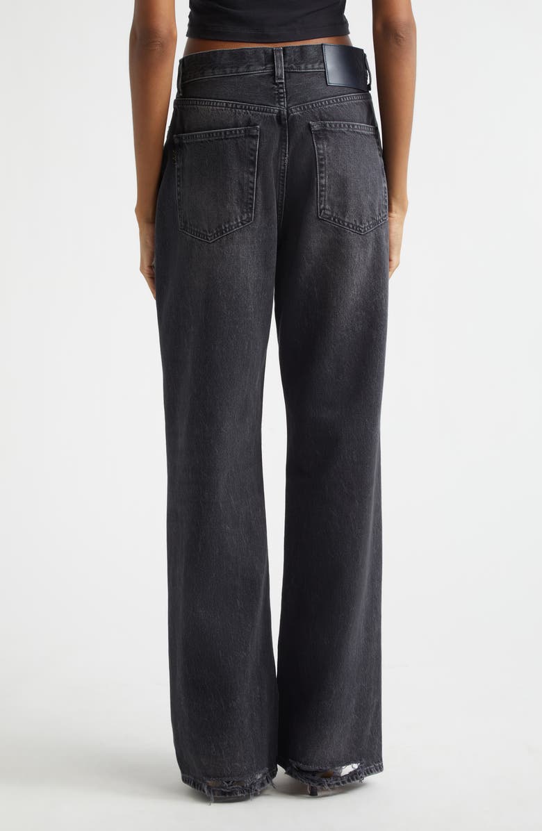 Haikure Korea High Waist Straight Leg Jeans, Alternate, color, Authentic Black Wash