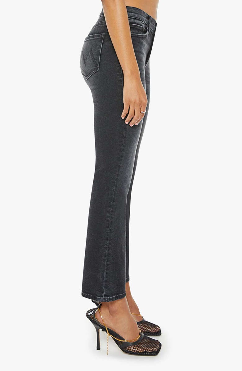 MOTHER The Outsider High Waist Ankle Bootcut Jeans, Alternate, color, Not Today Satan
