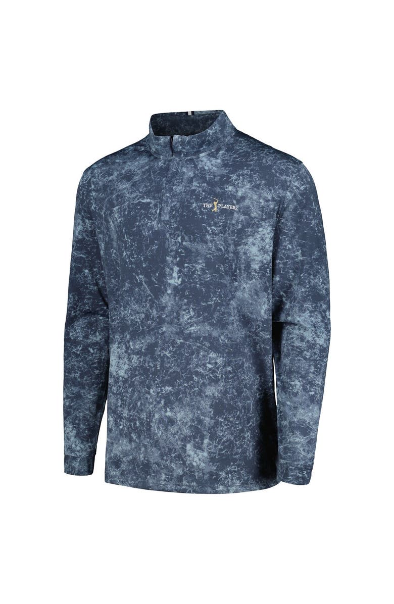 Under Armour Men's Under Armour Navy THE PLAYERS Playoff 3.0 Print Quarter-Zip Top, Alternate, color, 