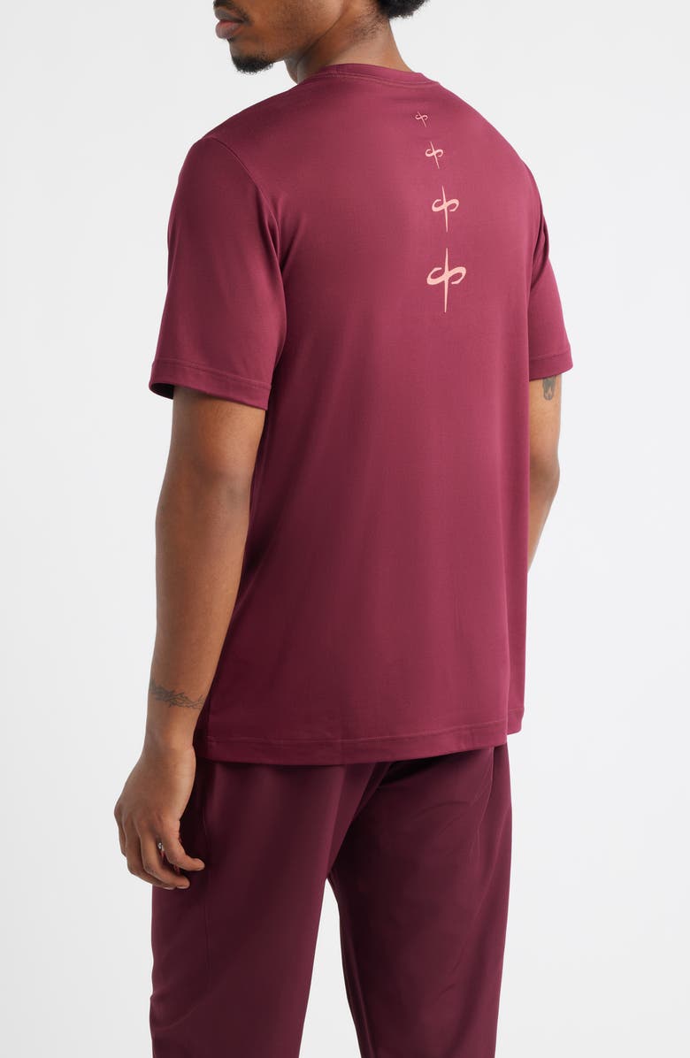 SANTO STUDIO Tempo 777 Tech T-Shirt, Alternate, color, Merlot