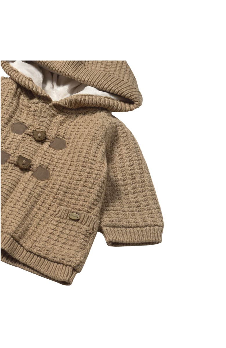 Mayoral Lined Knit Cardigan, Alternate, color, Beige