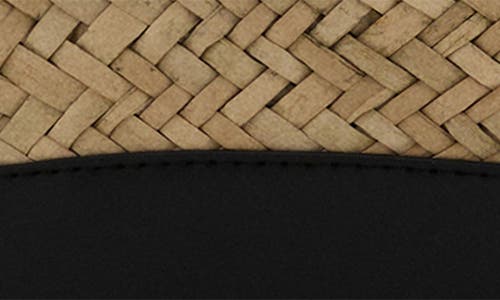 Mango Small Double Handle Natural Fiber Crossbody Bag
