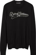 Dolce&Gabbana Long Sleeve Wool Crewneck T-Shirt