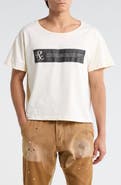 mnml Distressed Wide Crewneck Graphic T-Shirt