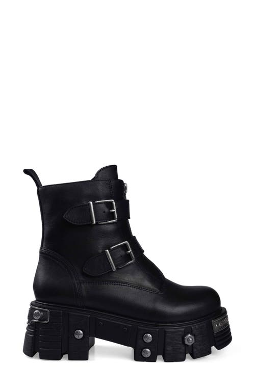Zigi Lug Sole Bootie In Black Leather