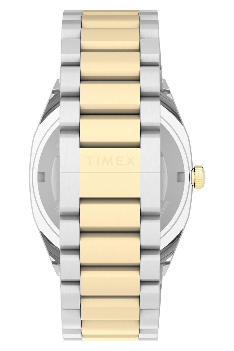 E Line Automatic Bracelet Watch, 38mm, Alternate, color, SILVER/ BLUE