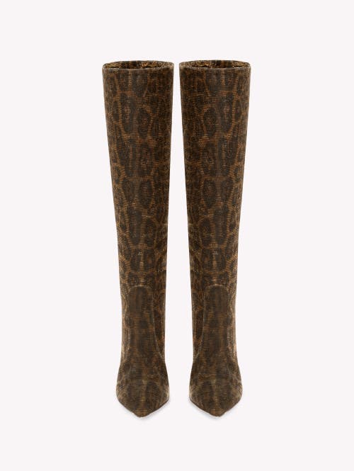 Gianvito Rossi Hansen 85mm Leopard-print Boots In Brown