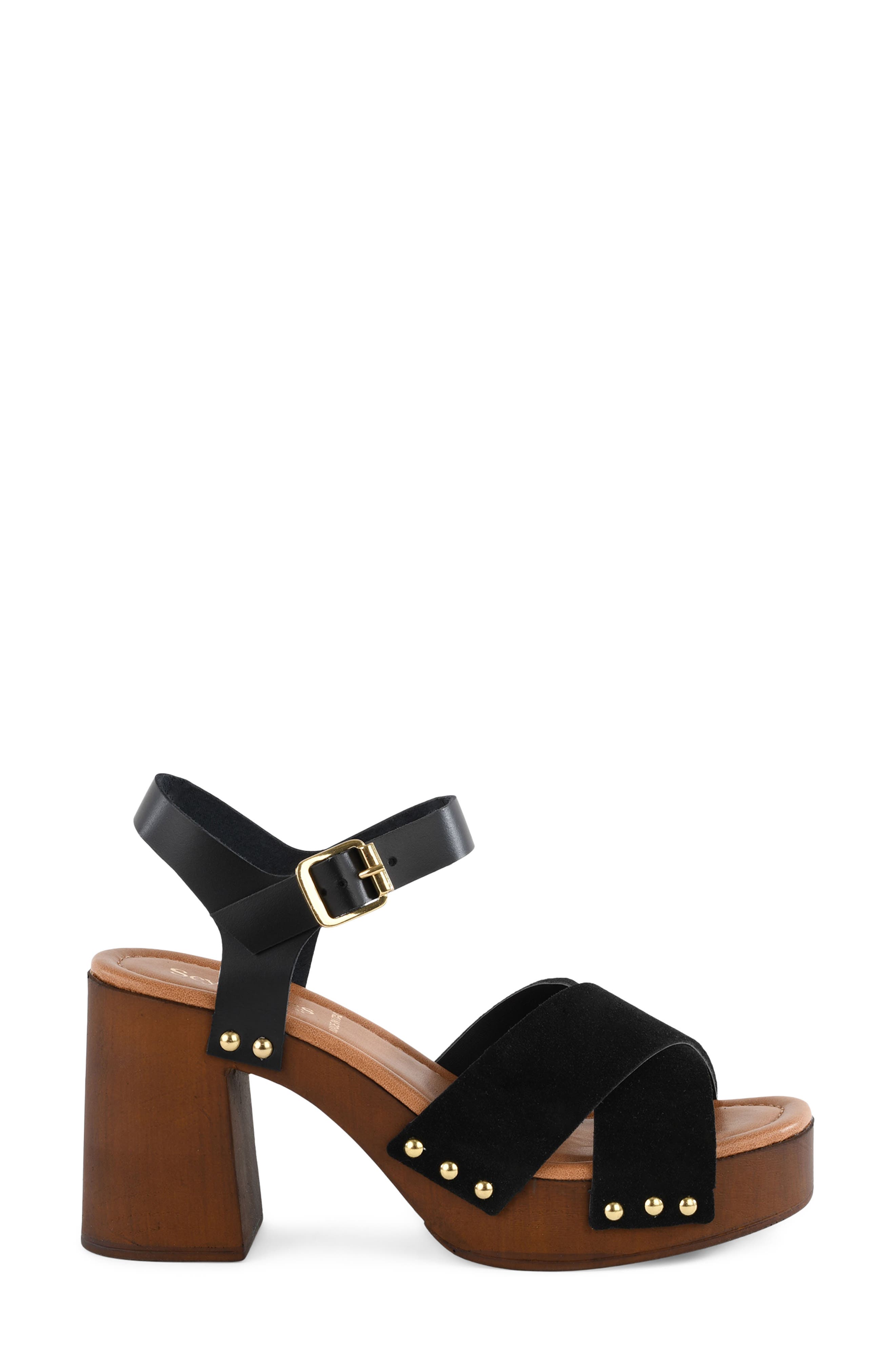 Seychelles Paloma 2 Ankle Strap Platform Sandal, Alternate, color, Black