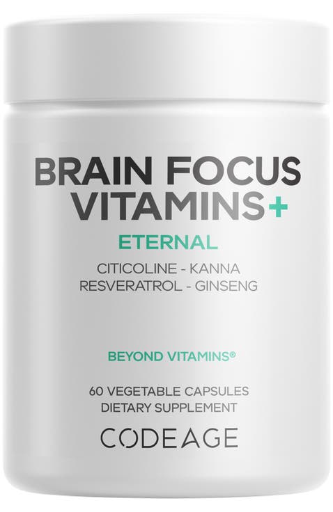 Brain Focus Vitamins + Nootropic Supplement