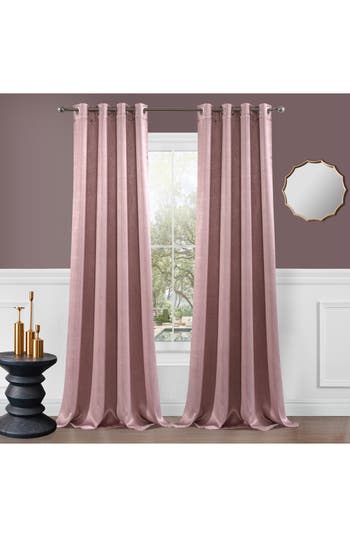 Dainty Home Single Blackout Panel Curtain In Pink