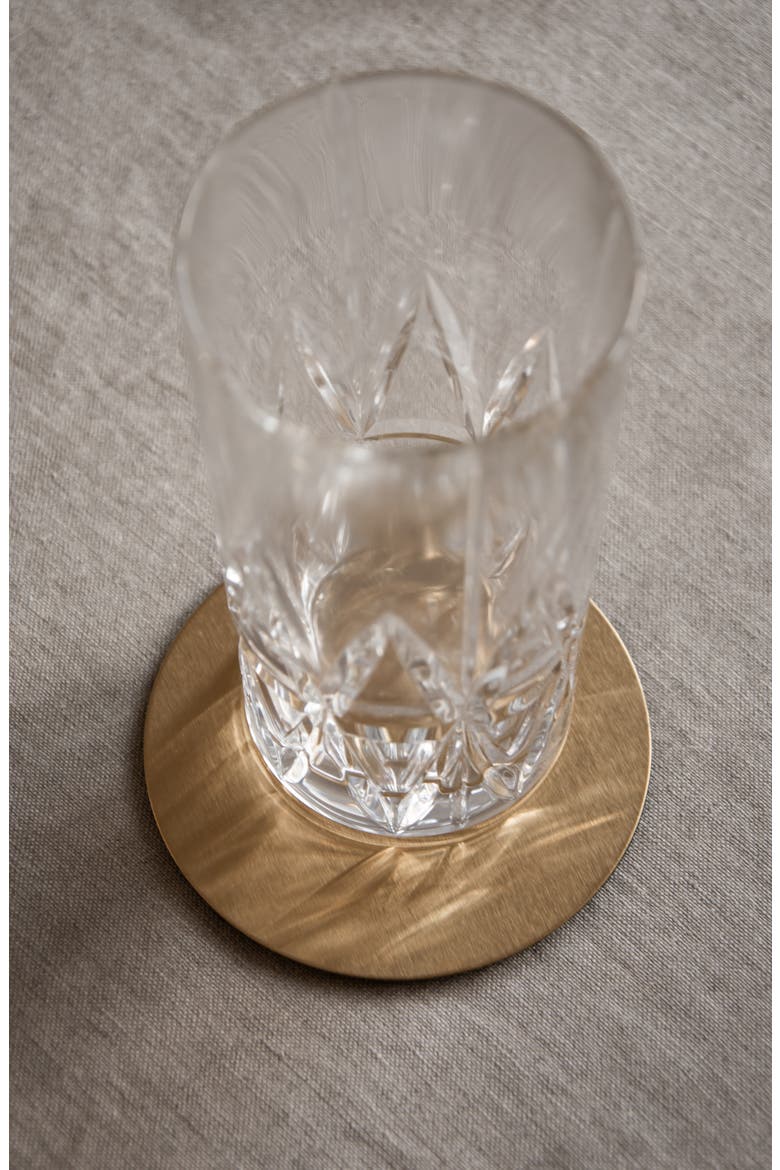 Peak Set of 4 Coasters, Alternate, color, GOLD