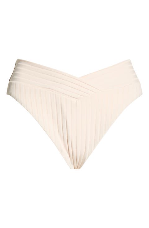 V-Front High Cut Bikini Bottoms