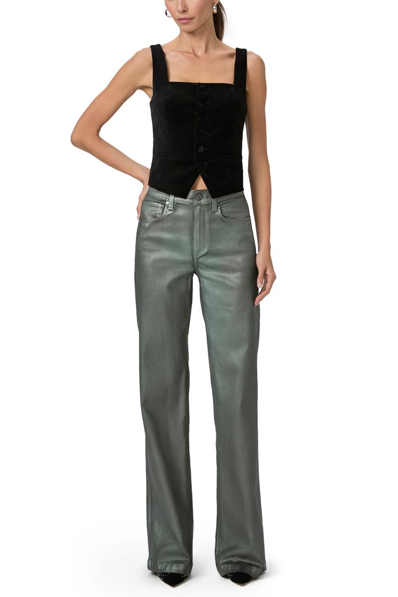Leenah Coated High Waist Wide Leg Jeans, Alternate, color, MYSTGRLXCO