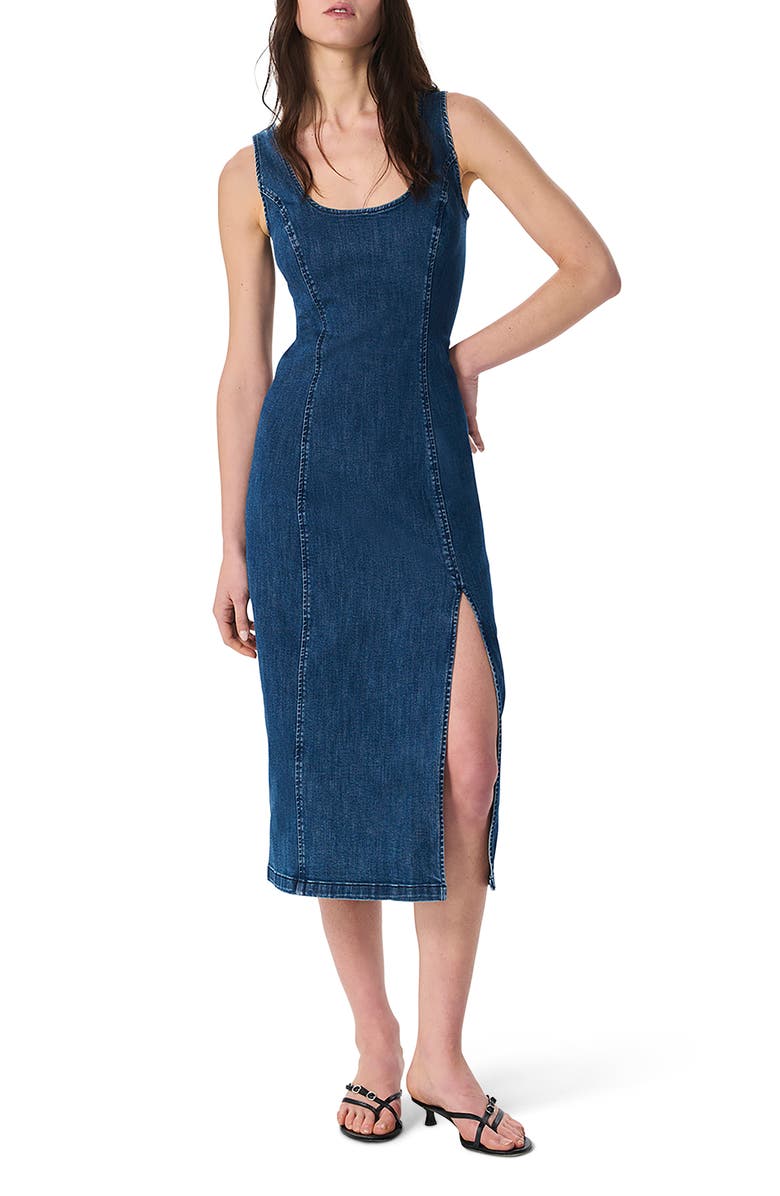 rag & bone Slexi Athena Denim Midi Dress, Alternate, color, 