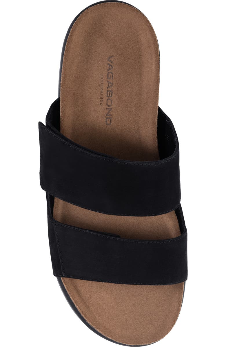 Vagabond Shoemakers Kevin Leather Strap Slide Sandal, Alternate, color, Black