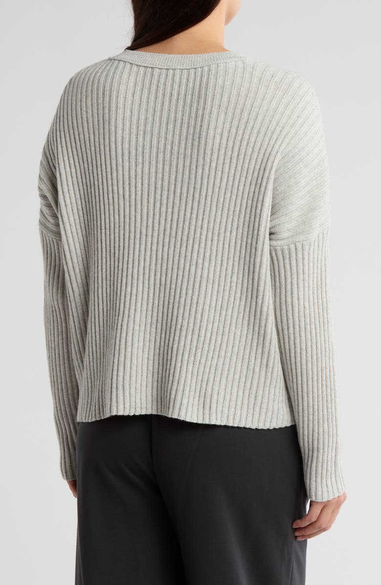 Eileen Fisher Organic Cotton Blend Rib Sweater, Alternate, color,