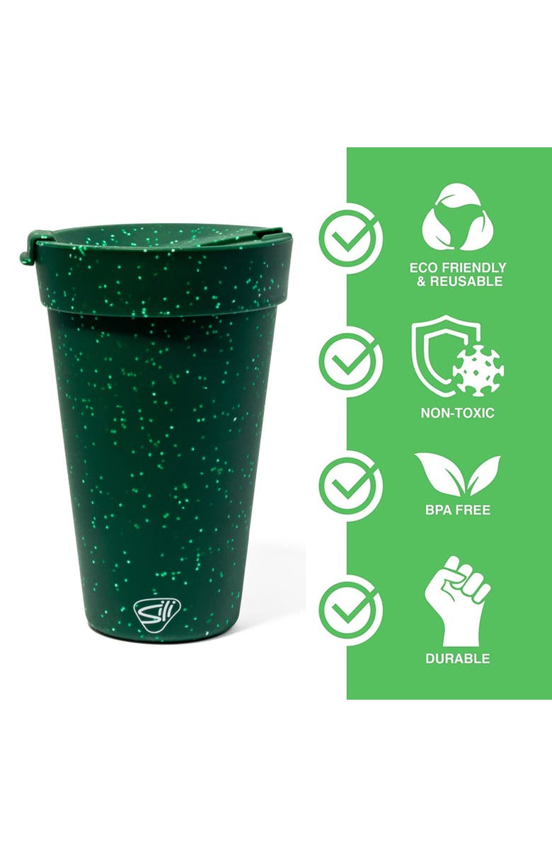 Silipint Silicone 16oz Coffee Tumblers, 2 Pack, Alternate, color, Green