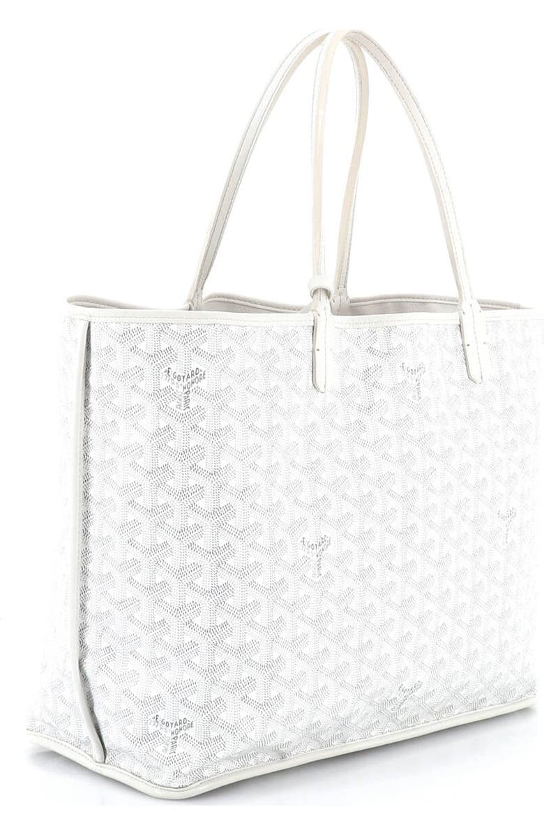 Pre-Owned Goyard Anjou Reversible Tote Coated Canvas PM, Alternate, color, White